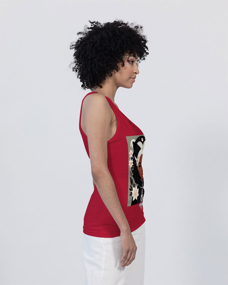 Nubian girl silver fox Unisex Jersey Tank | Bella + Canvas