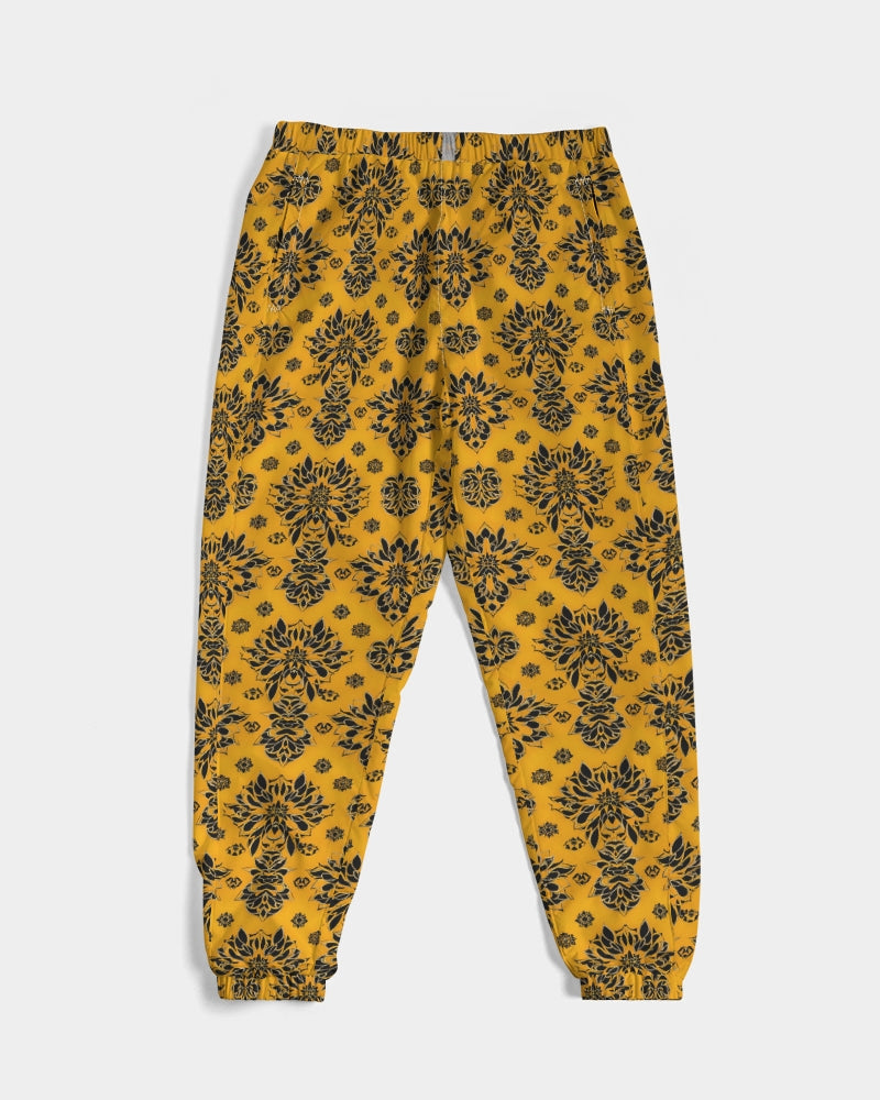 Orange and black royal design Men's Track Pants