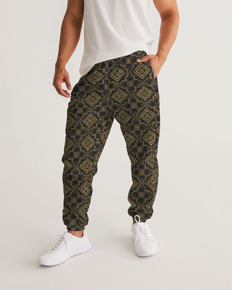 Brown Diamond pattern Men's Track Pants