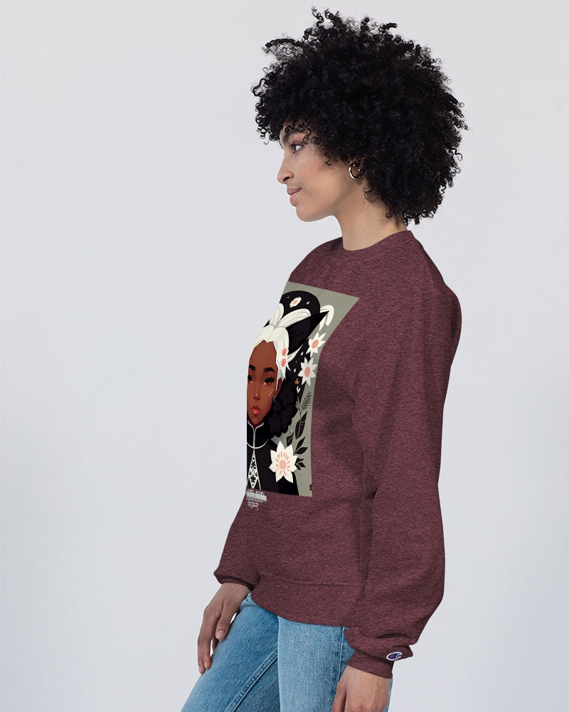 Nubian girl silver fox Unisex Sweatshirt | Champion