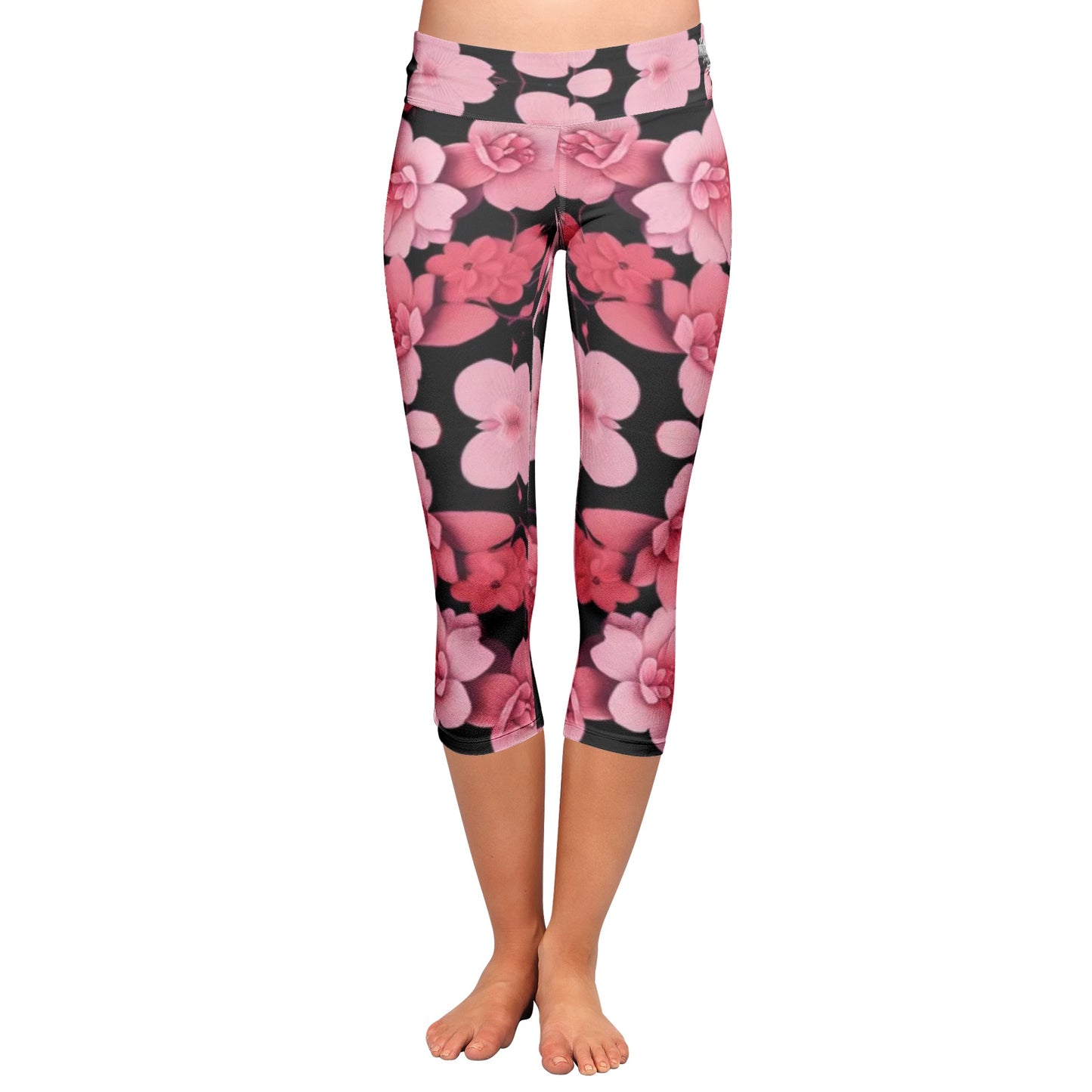 Silver grey white hair inspiration 's All-Over Print Yoga Capri Leggings