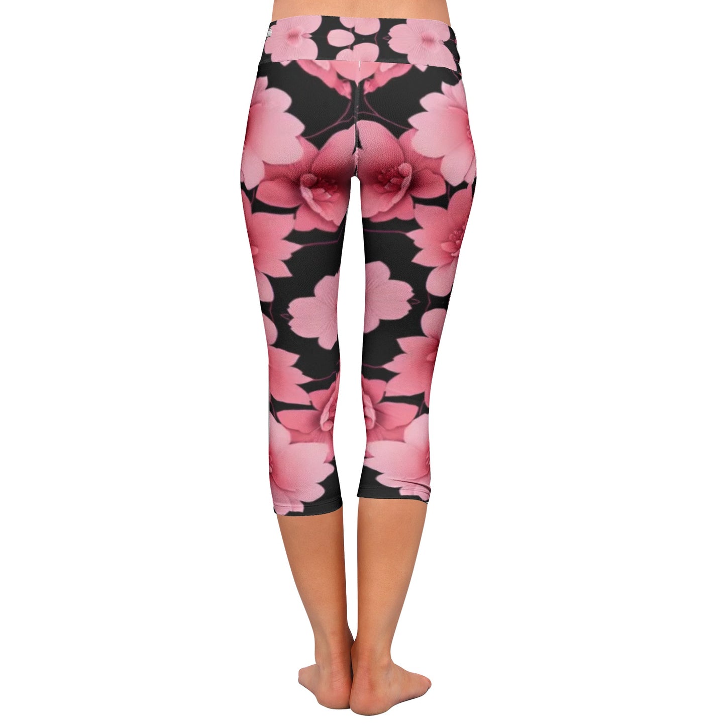 Silver grey white hair inspiration 's All-Over Print Yoga Capri Leggings