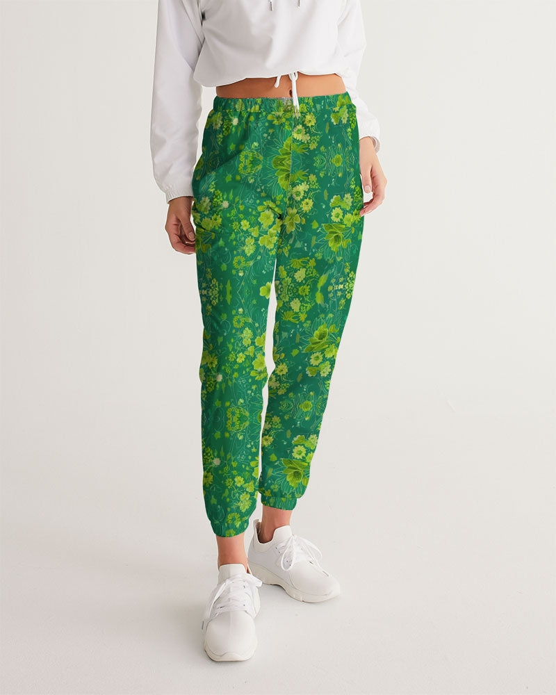 Green lush Repeat pattern Women's Track Pants