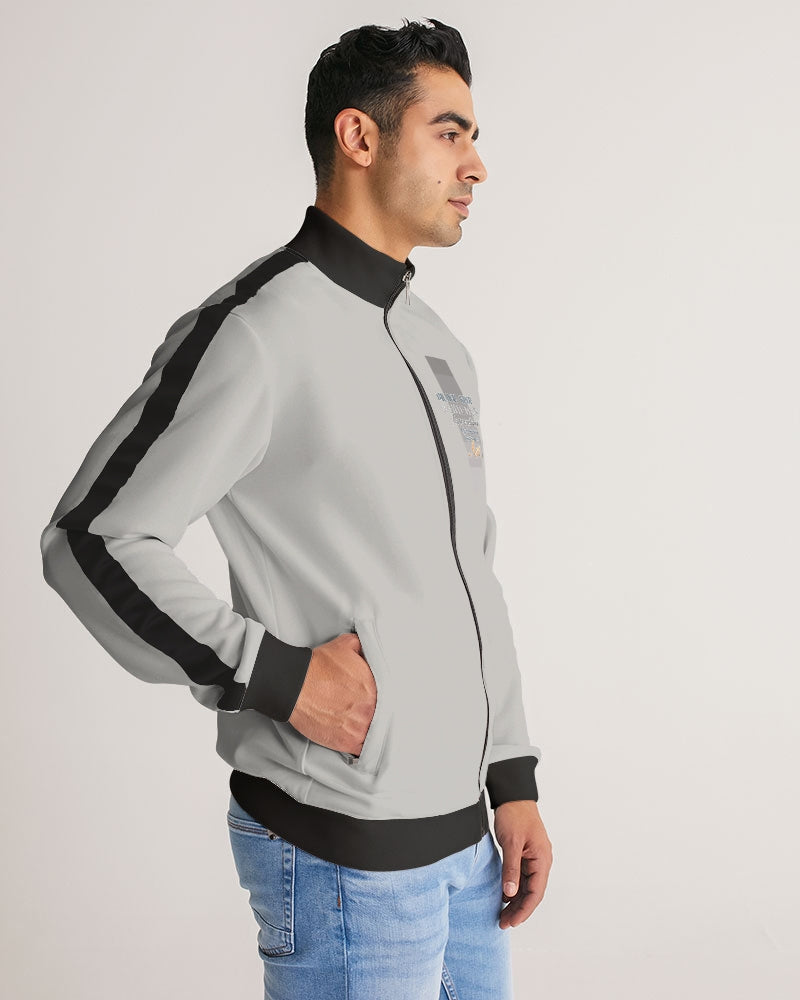 Asian Silverfox Men Men's Stripe-Sleeve Track Jacket