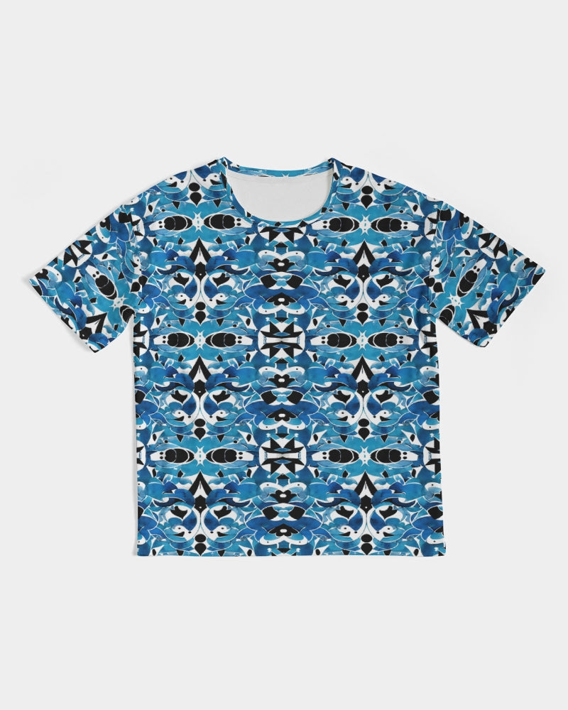 Blue Abstract pattern design Men's Premium Heavyweight Tee