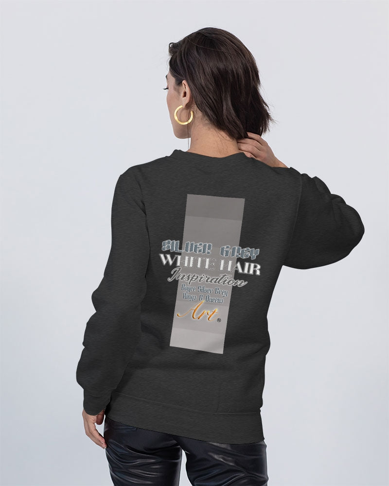 Asian sister with silver grey hair Unisex Premium Crewneck Sweatshirt | Lane Seven