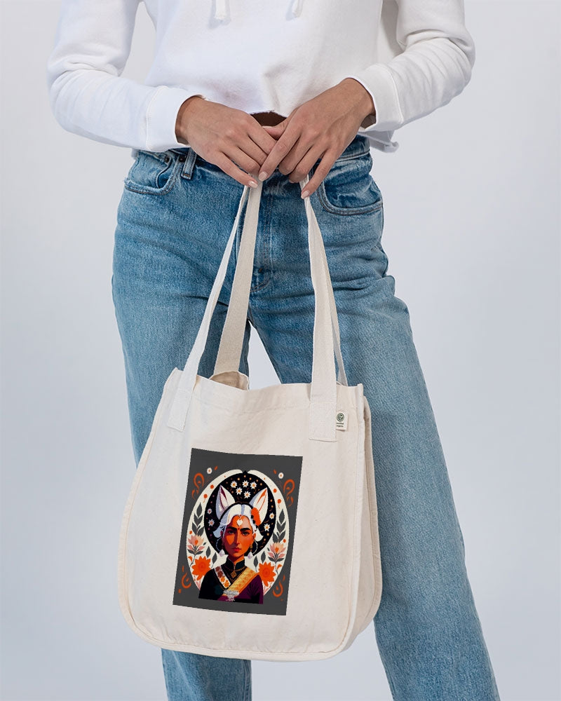 Indian Silver fox Organic Cotton Canvas Market Tote | Econscious