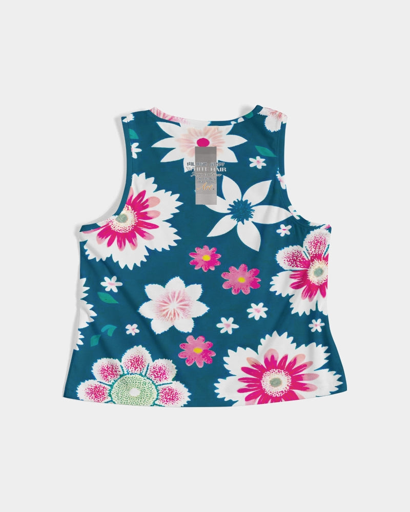 Beautiful floral pattern Women's All-Over Print Cropped Tank