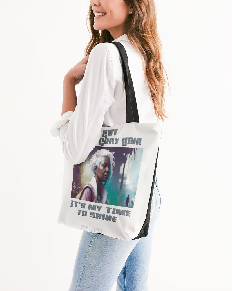 Black sister time to shine Canvas Zip Tote