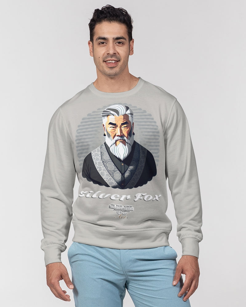 Asian Silverfox Men Men's Classic French Terry Crewneck Pullover