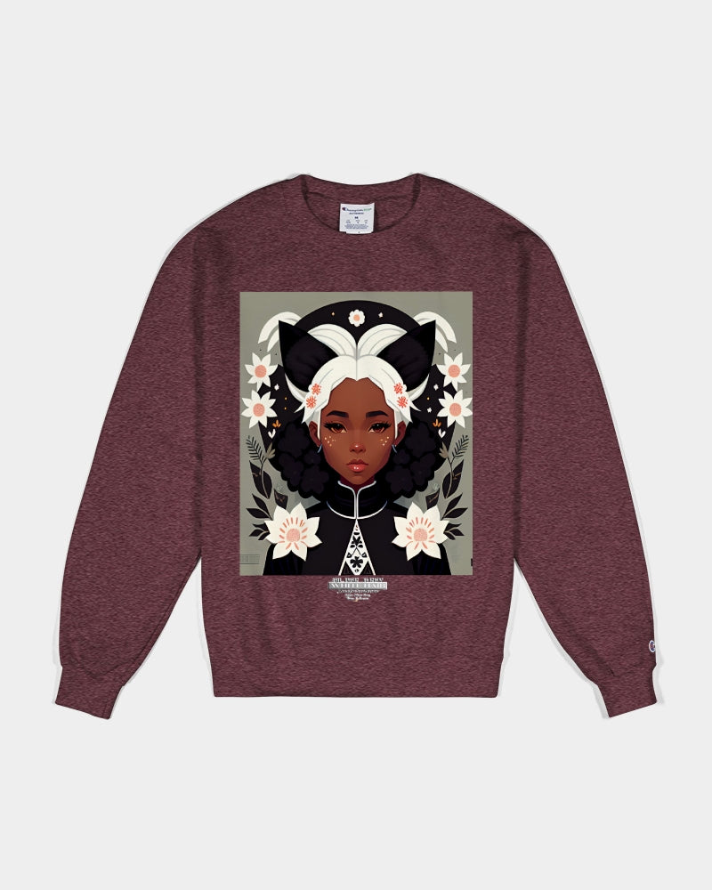 Nubian girl silver fox Unisex Sweatshirt | Champion