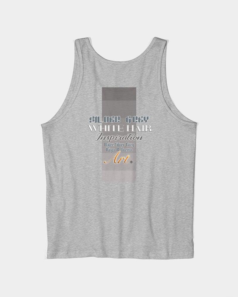 Asian sister with silver grey hair Unisex Jersey Tank | Bella + Canvas