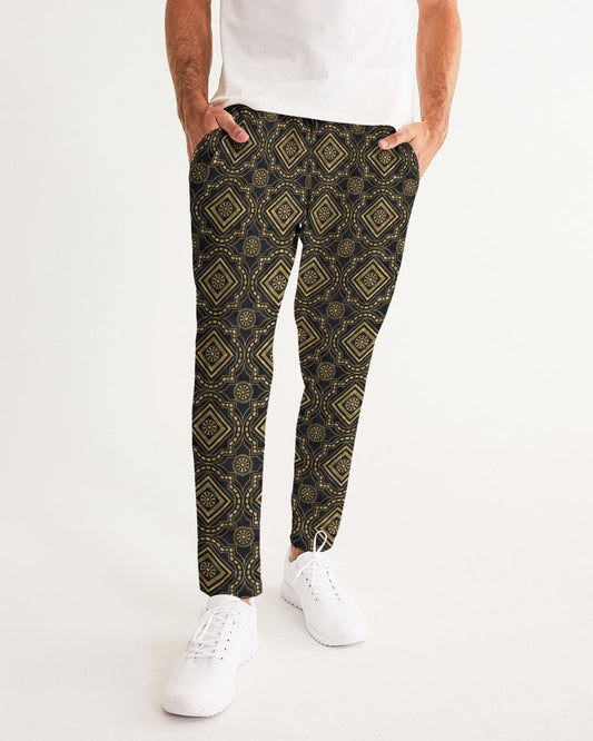 Brown Diamond pattern Men's Joggers