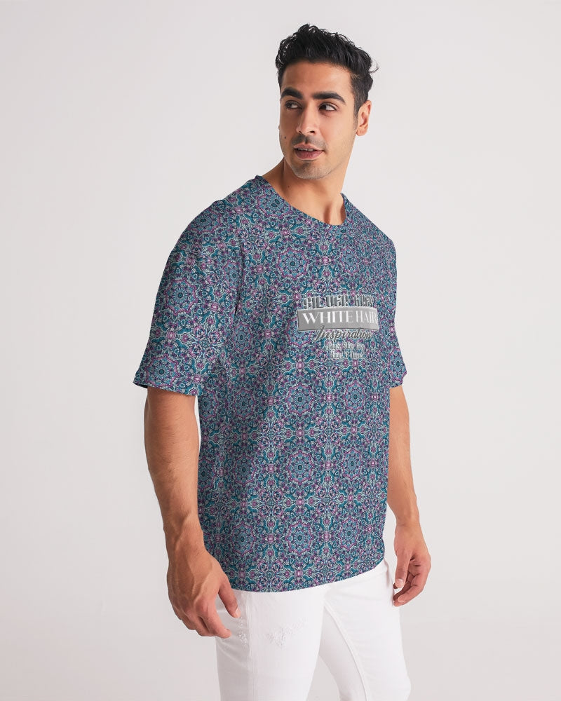 Beautiful mosaic blue pattern Men's Premium Heavyweight Tee