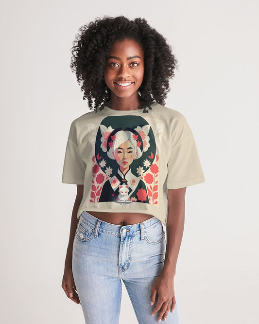 Asian silverfox Women's Lounge Cropped Tee