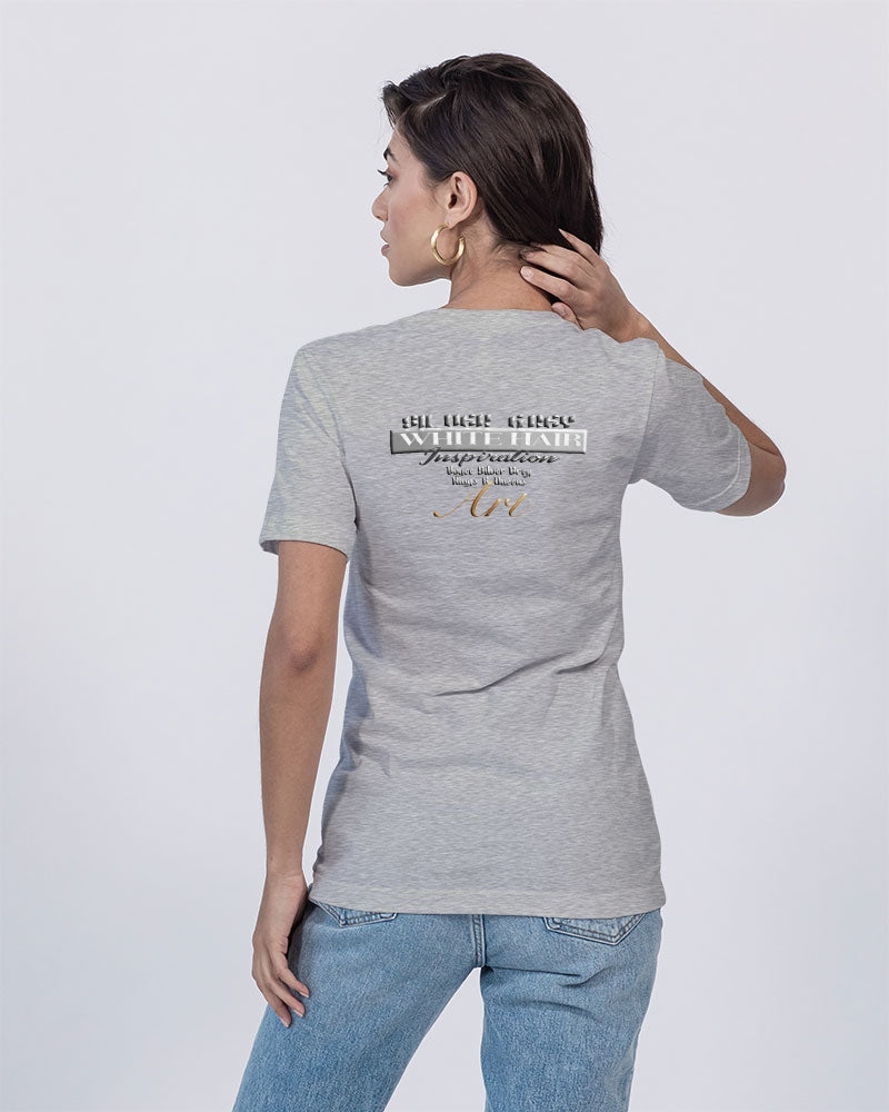 I am Still Grey Still Gorgeous Unisex Jersey V-Neck Tee | Bella + Canvas