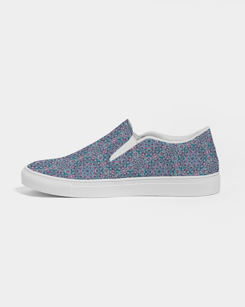 Trainers. blue mosaic Men's Slip-On Canvas Shoe