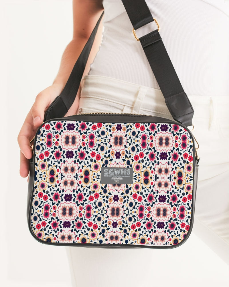 Abstract flower pattern Crossbody Bag