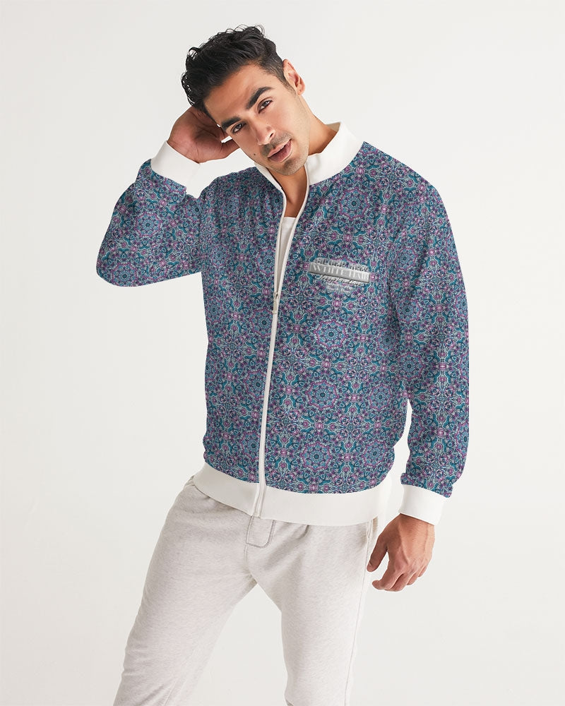 Blue Mosaic pattern design Men's Track Jacket