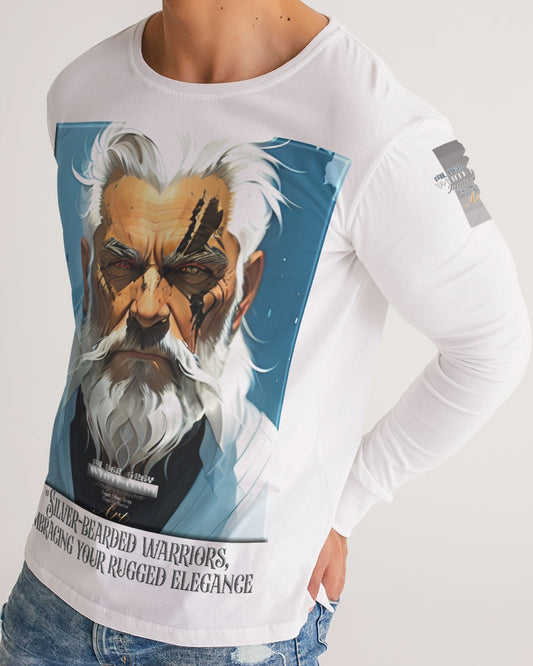 Silver bearded warrior Men's Long Sleeve Tee