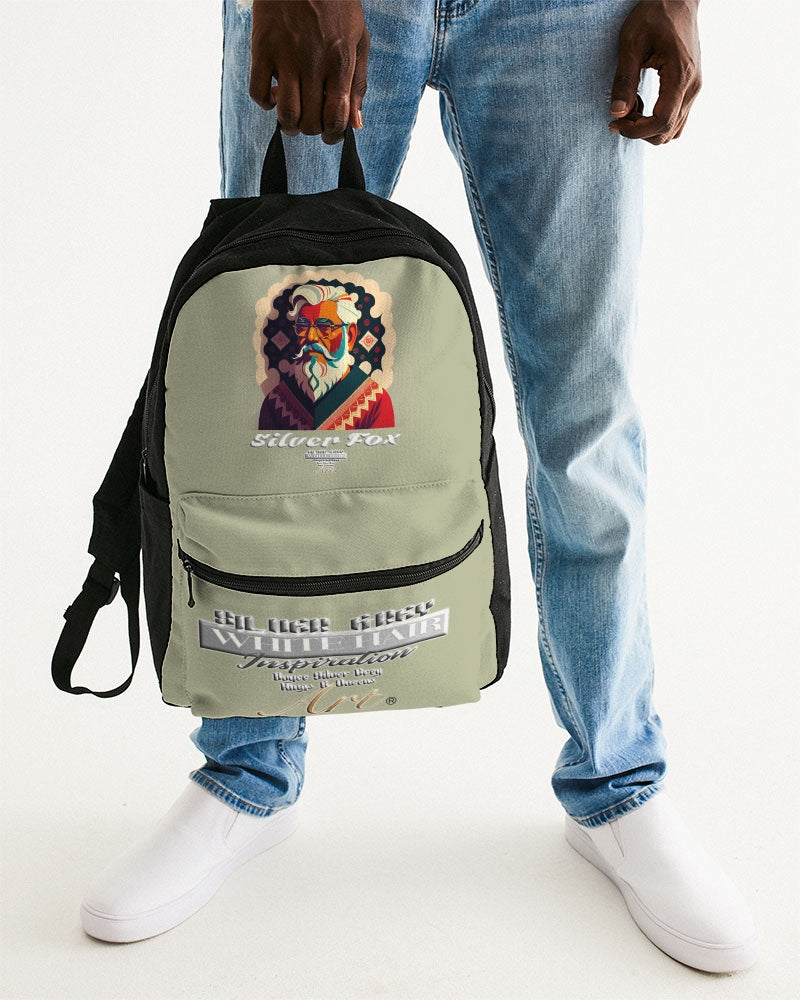 South Asian silverfox Small Canvas Backpack