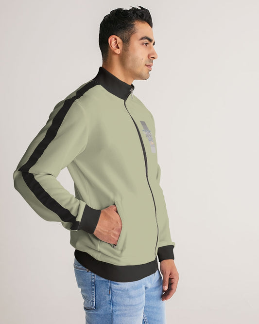 South Asian Silverfox Men's Stripe-Sleeve Track Jacket