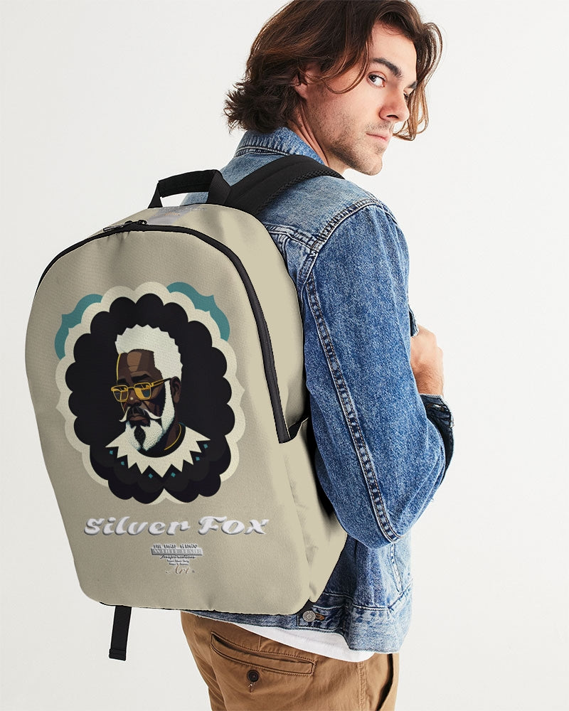 Black gentleman Silverfox Large Backpack