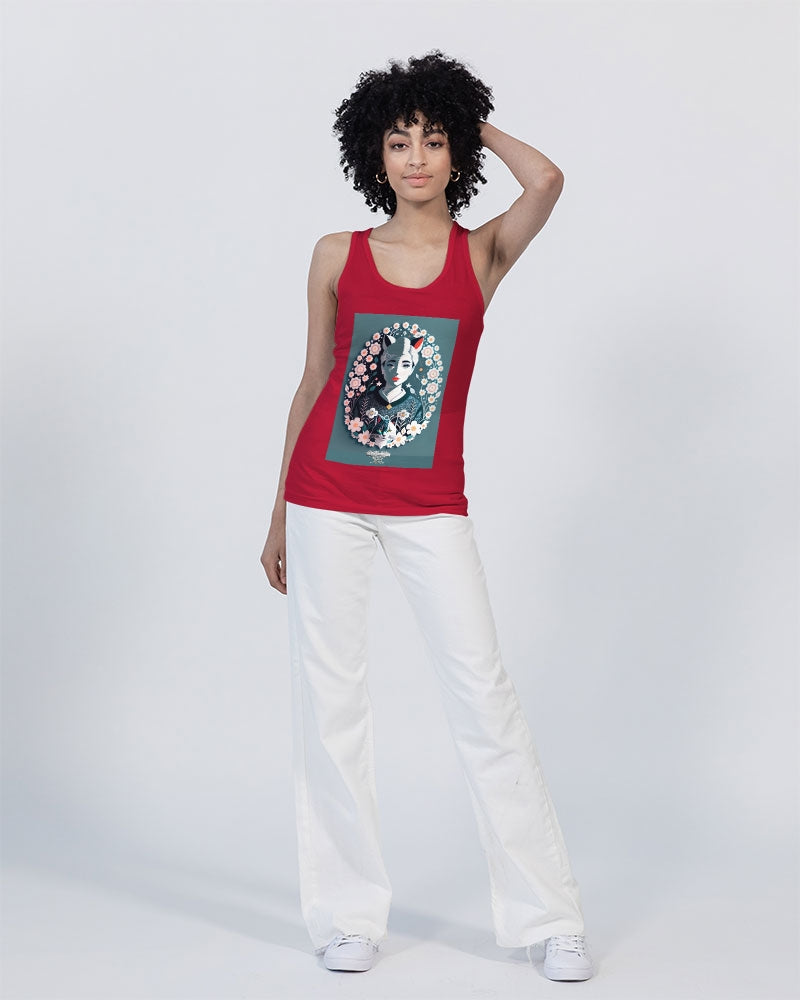 Silverfox flower Unisex Jersey Tank | Bella + Canvas