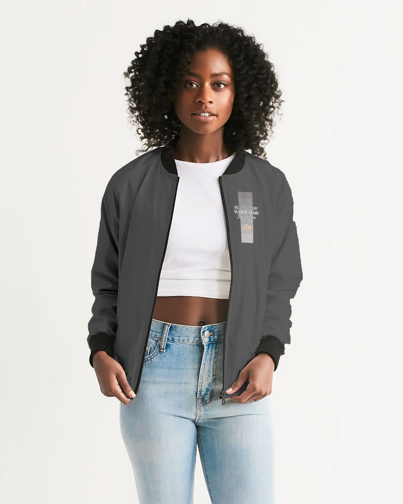 Indian Silver fox Women's Bomber Jacket