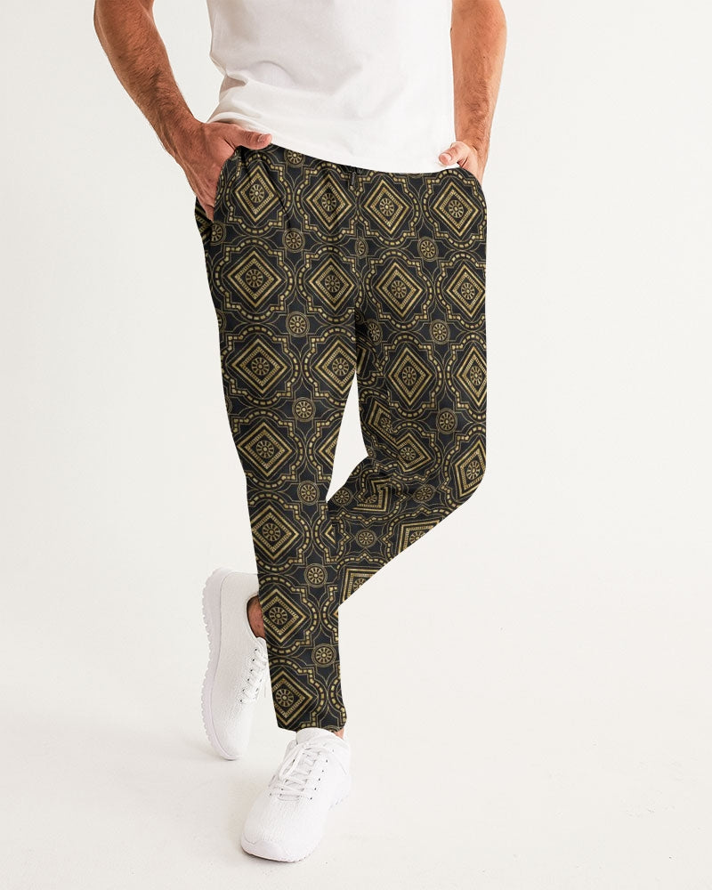 Brown Diamond pattern Men's Joggers