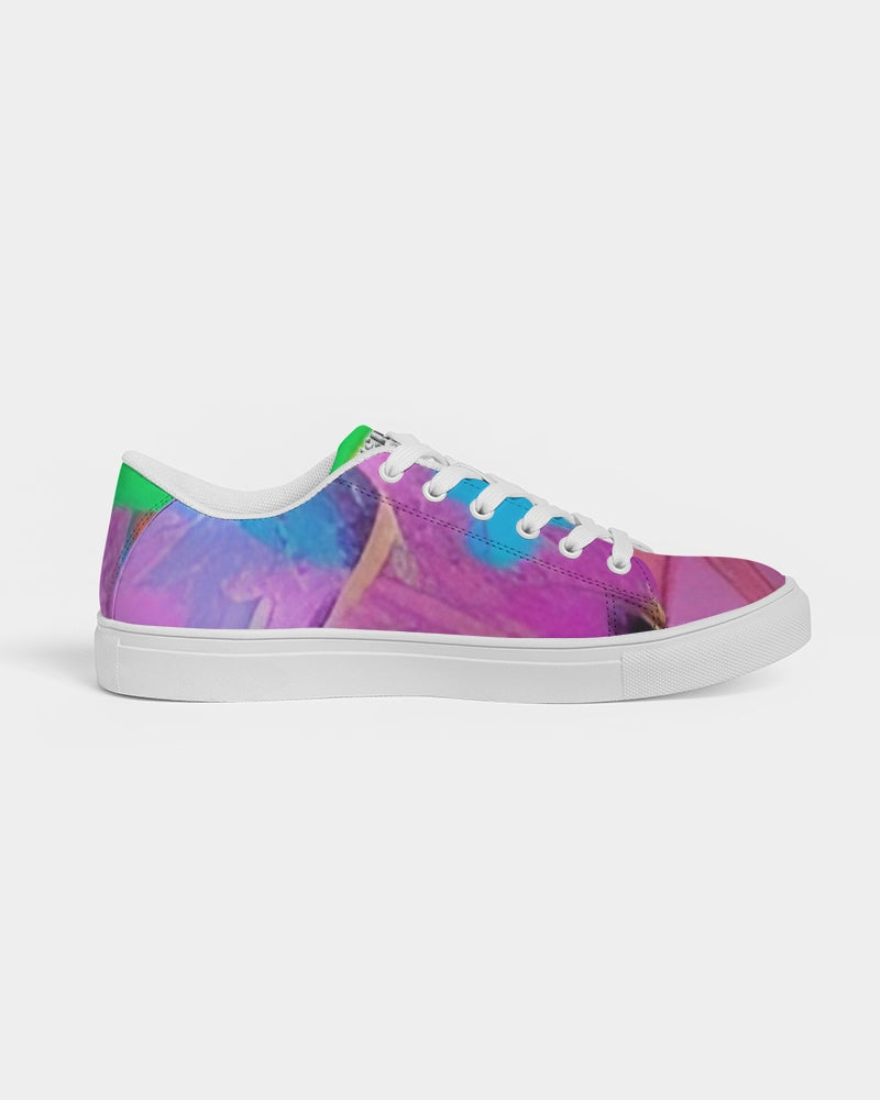 Abstract pattern for shoes Men's Faux-Leather Sneaker