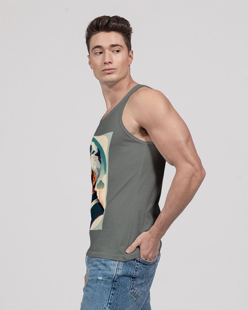 New silver grey Man style Unisex Jersey Tank | Bella + Canvas