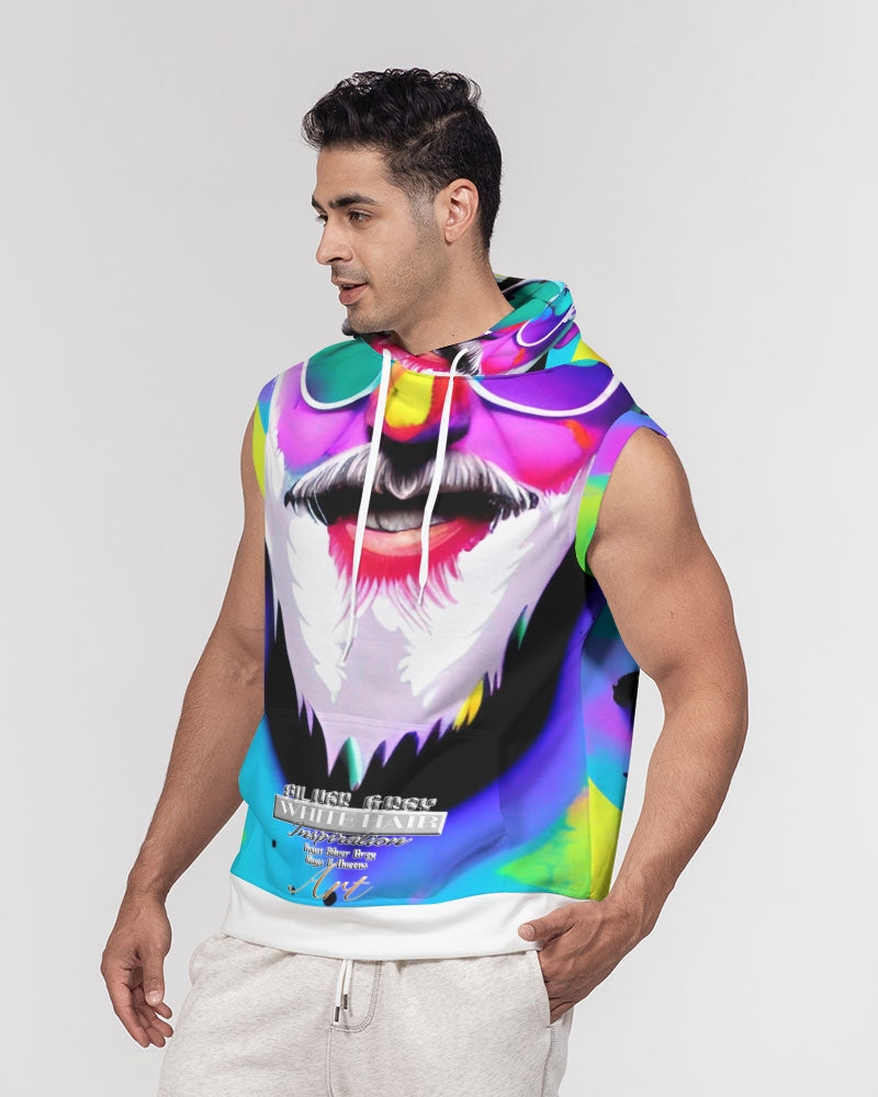 Nick Silver smile Men's Premium Heavyweight Sleeveless Hoodie