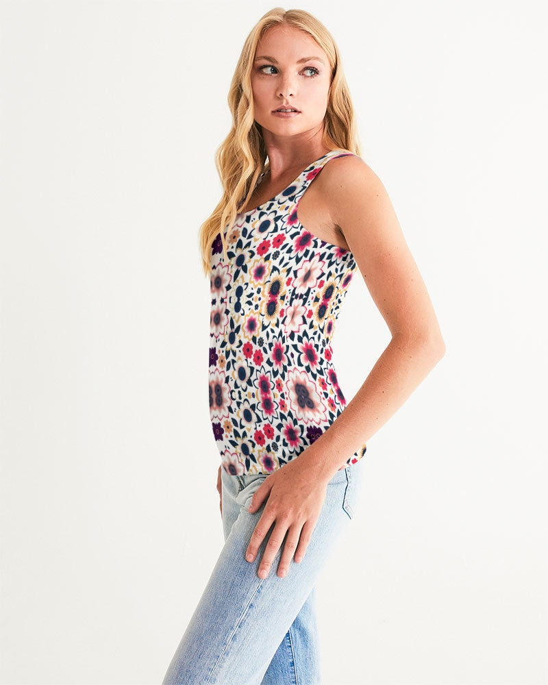 Abstract flower pattern Women's All-Over Print Tank