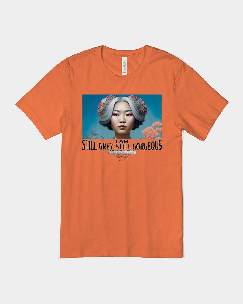 Promoting Asian women with silver grey Unisex Jersey Tee | Bella + Canvas