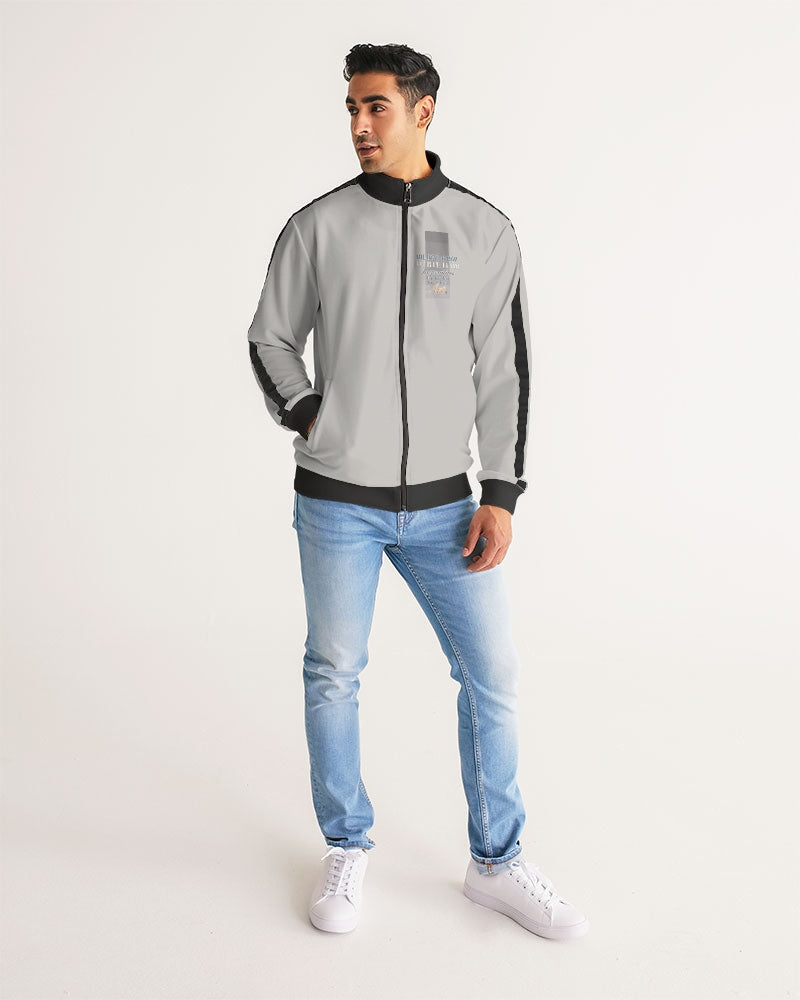 Asian Silverfox Men Men's Stripe-Sleeve Track Jacket