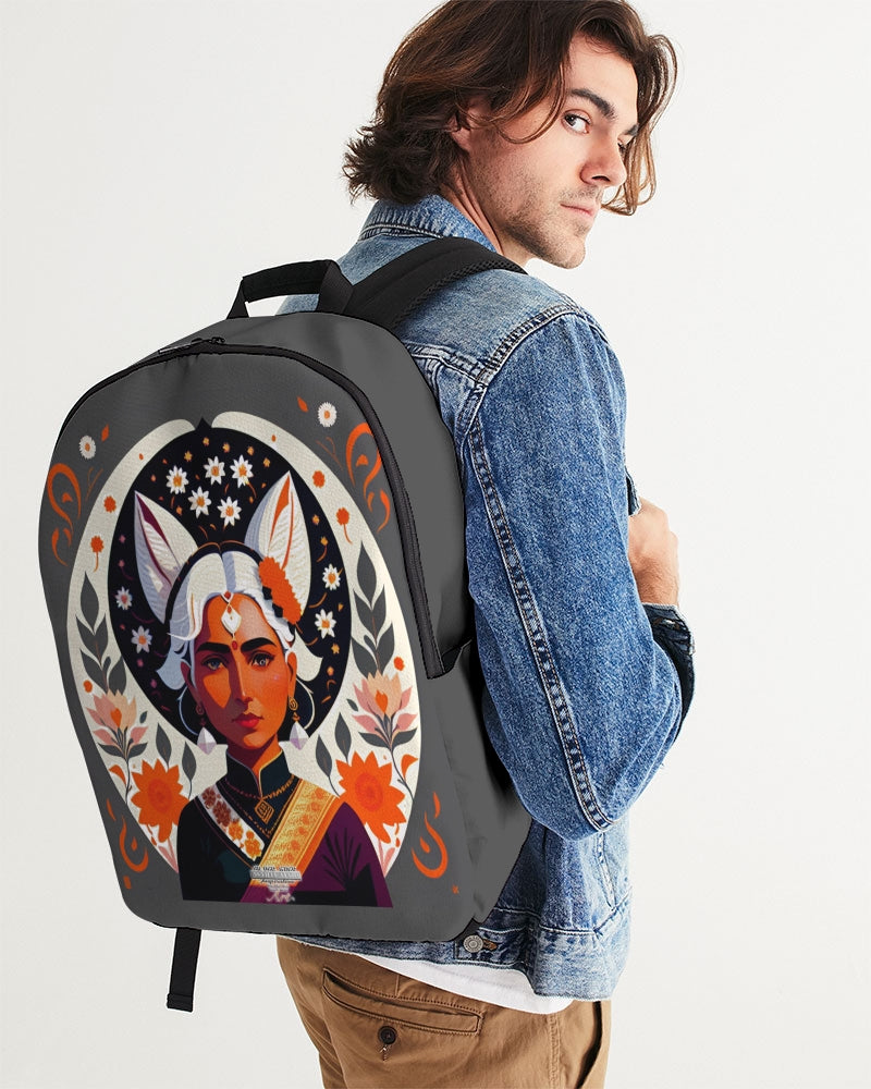 Indian Silver fox Large Backpack
