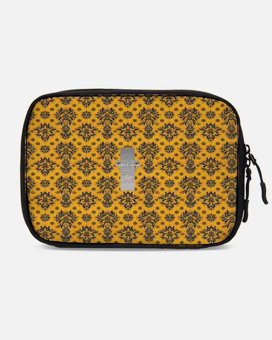 Orange and black roll pattern design Large Travel Organizer