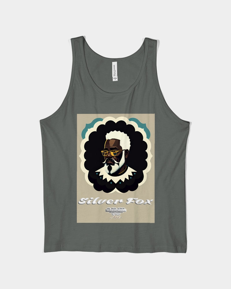 Black gentleman Silverfox Unisex Jersey Tank | Bella + Canvas