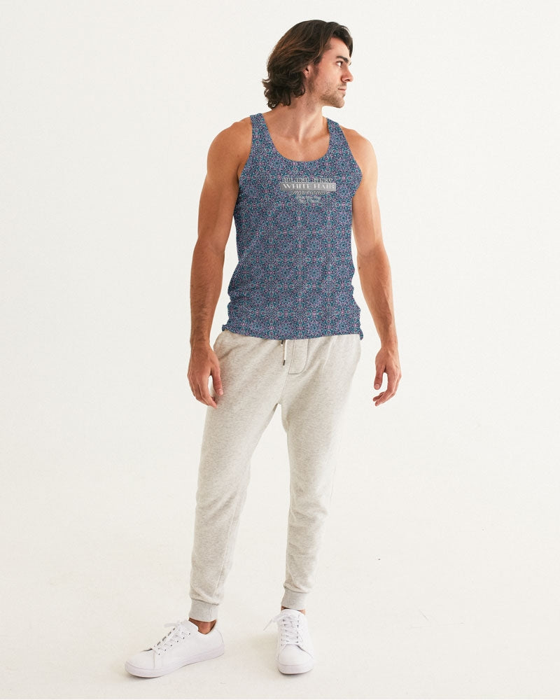 Beautiful mosaic blue pattern Men's Tank