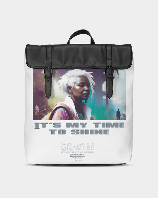 Black sister time to shine Casual Flap Backpack