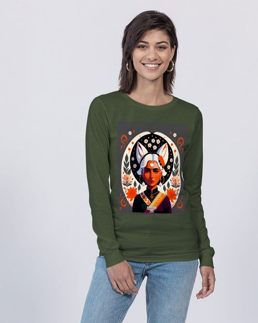 Indian Silver fox Unisex Jersey Long Sleeve Tee | Bella + Canvas