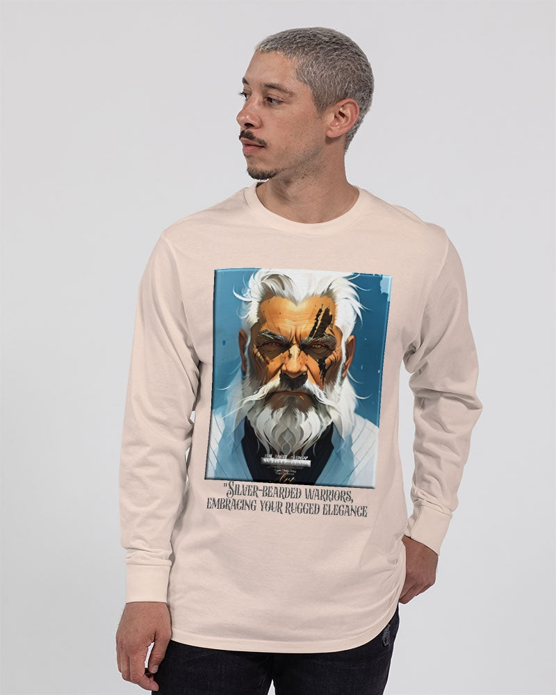 Silver bearded warrior Unisex Long Sleeve Tee | Lane Seven