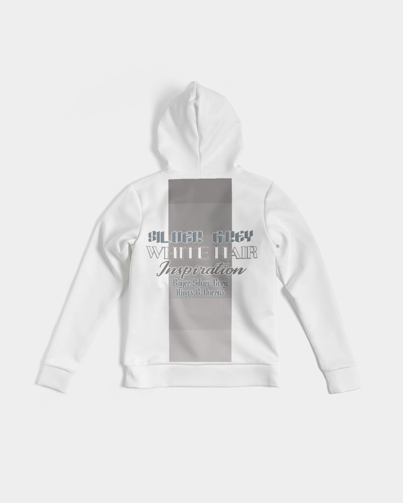 Promoting Indian women with silver grey hair Women's Hoodie