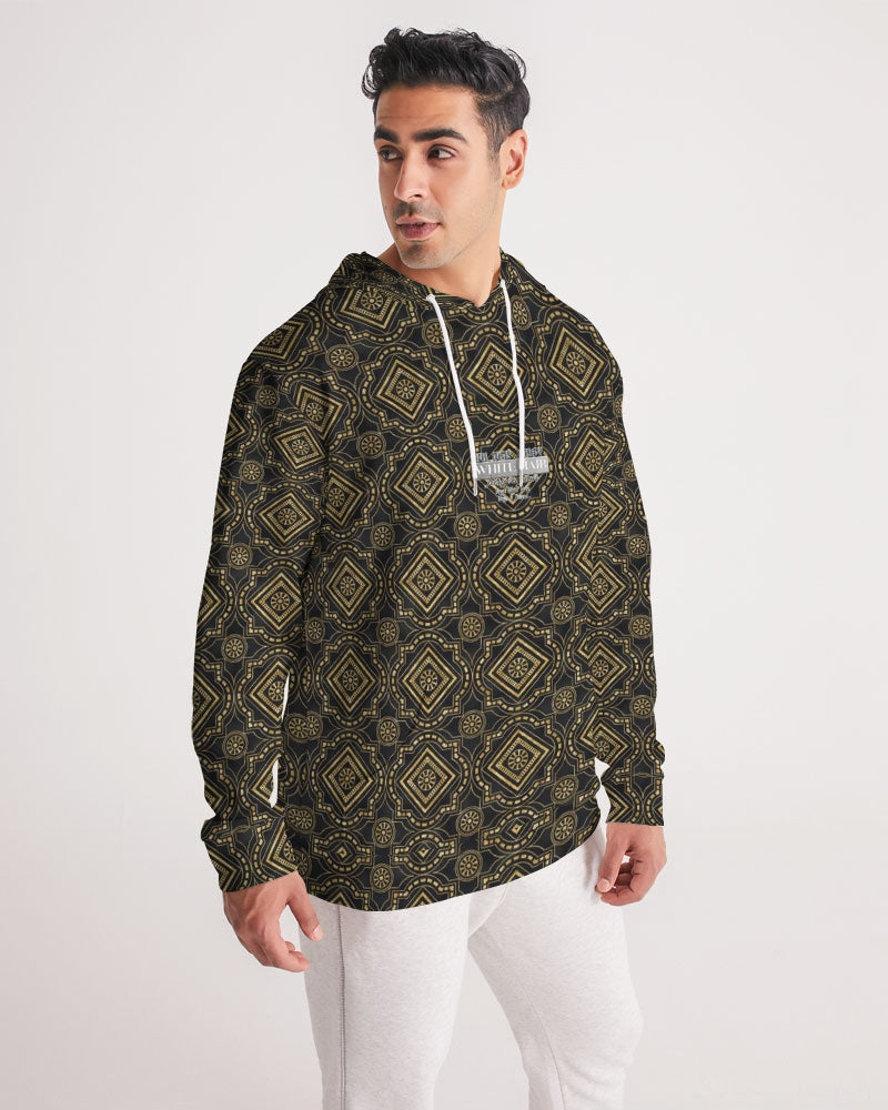 Brown Diamond pattern Men's Hoodie