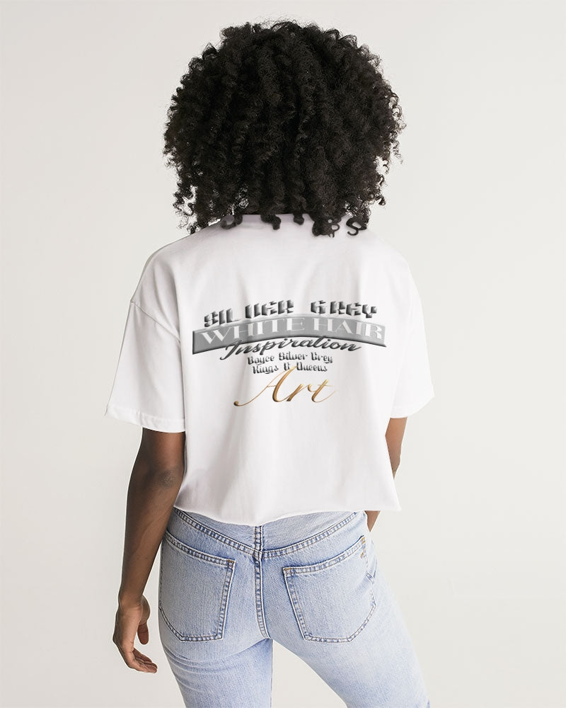 I am Still Grey Still Gorgeous Women's Lounge Cropped Tee