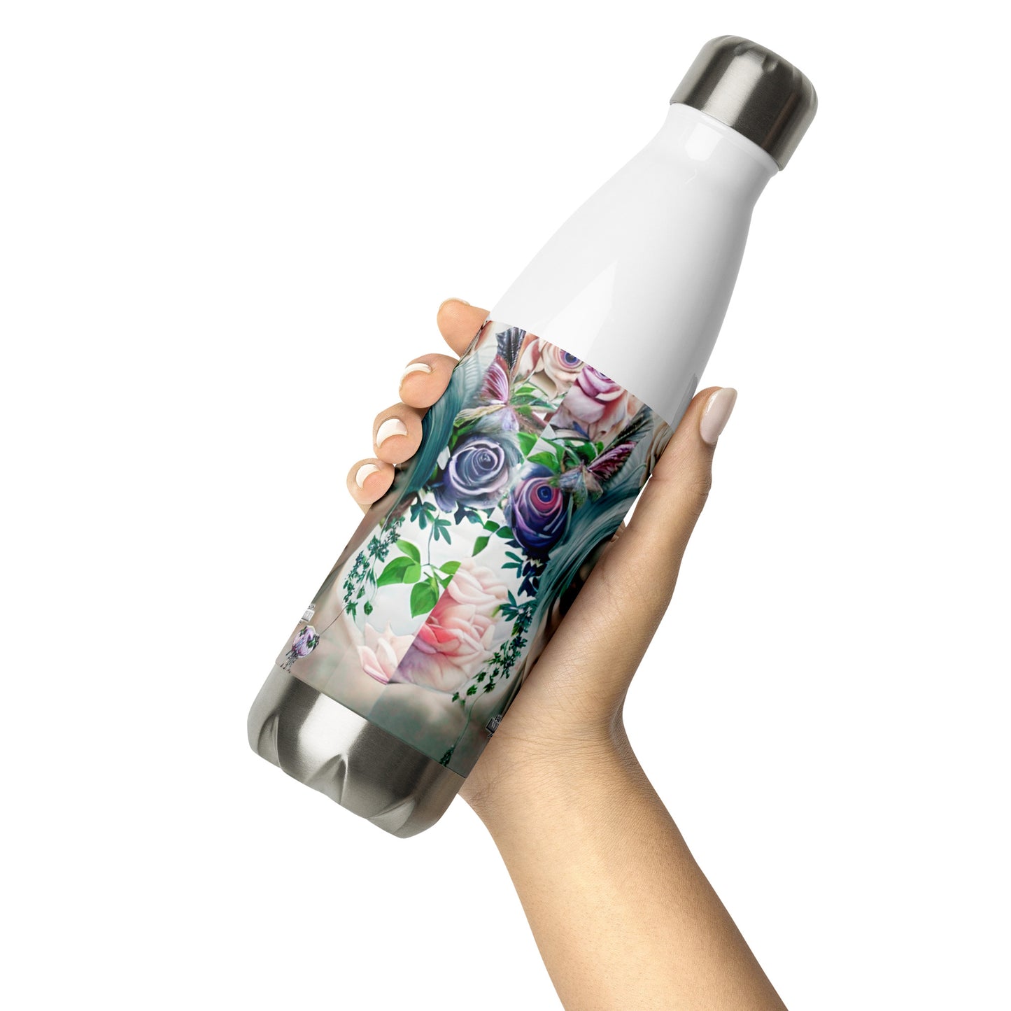 Silver grey, white hair inspiration Stainless Steel Water Bottle